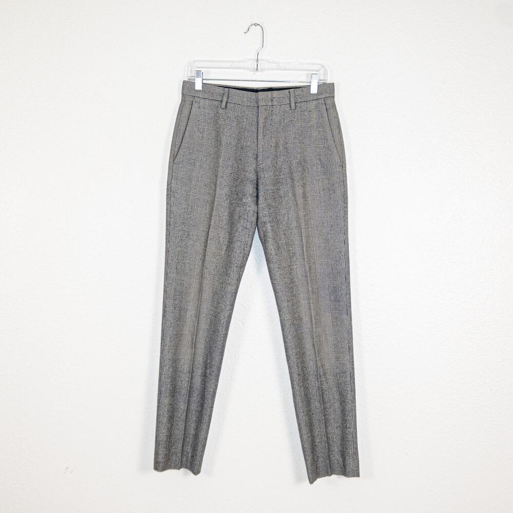 J.Crew Ludlow Slim Houndstooth Tweed Pant Wool Vitale Barberis Cononico 29